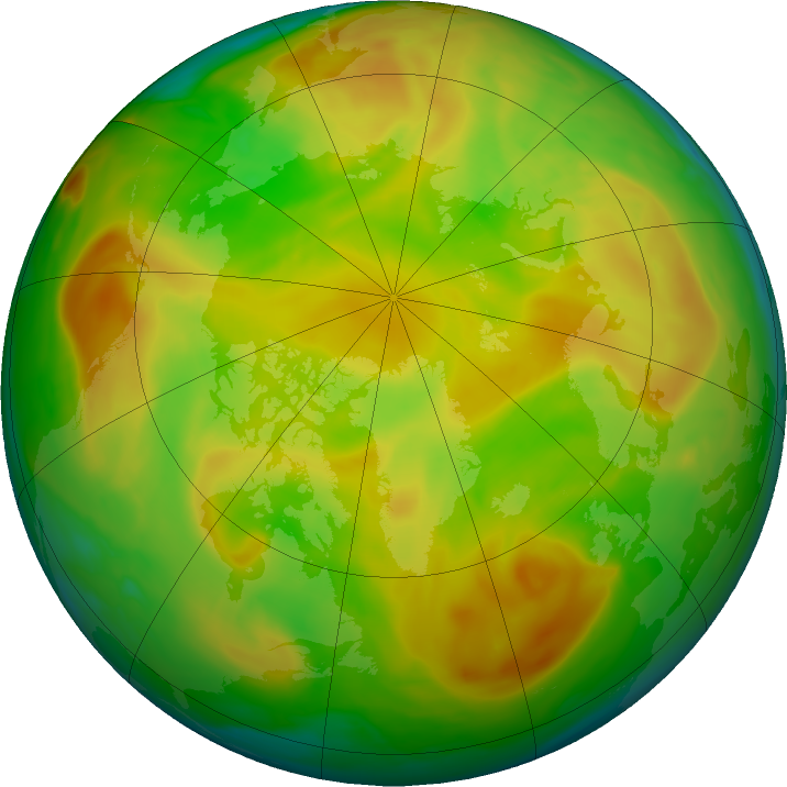 Arctic ozone map for 17 May 2022